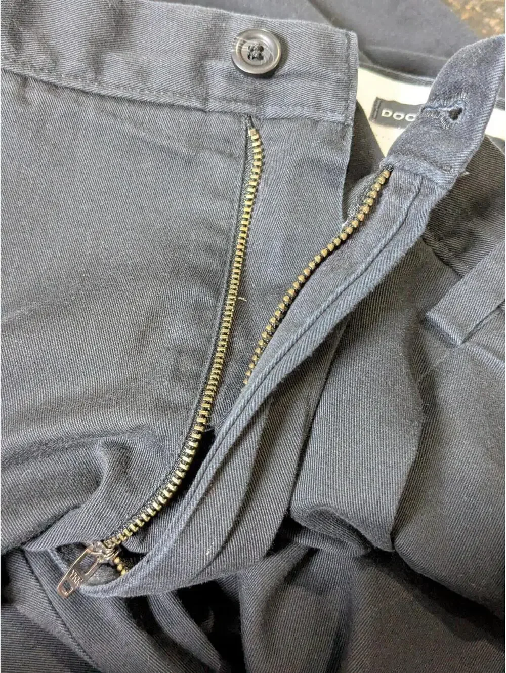 Dockers Men's Classic Fit Chinos Pants Black, W42 L32, Big & Tall, Pleated Front
